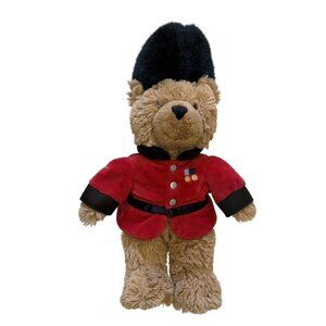 Harrods 14" Guardsman Teddy Bear Plush Toy In Red Black Uniform